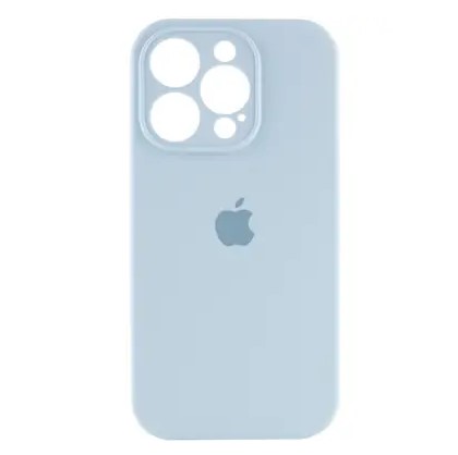 Silicone Case Full Camera Protective (AA) для iPhone 15 Pro Max (Light blue)-0